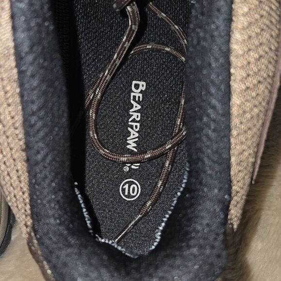 BEARPAW TAUPE LARS HIKING BOOTS, SIZE 10 - LIKE NEW main image 6
